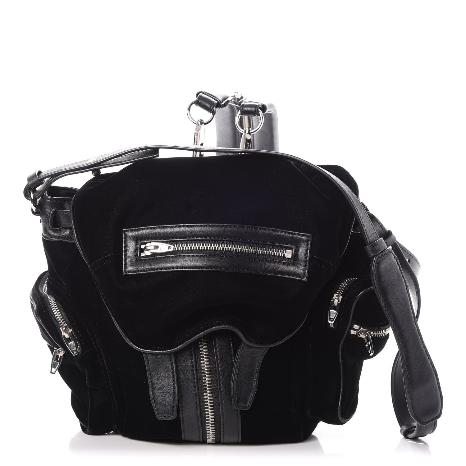 Alexander Wang Lambskin Velvet Mini Marti Backpack Black Nickel Hardware 1 of 10