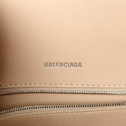 Balenciaga Shiny Box Calfskin Small Hourglass Top Handle Bag Light Beige 6 of 14