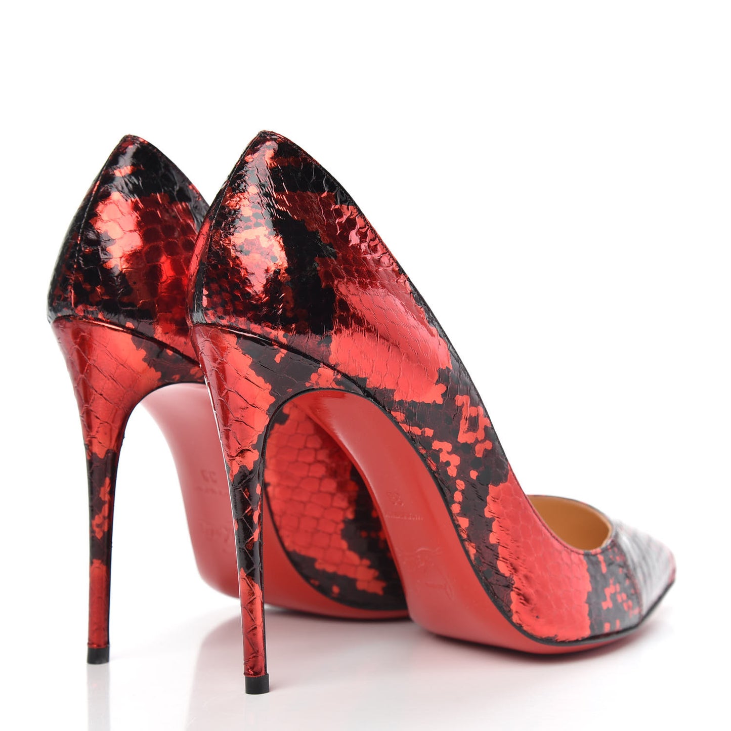Ayers Metalgloss Pigalle Follies 100 Pumps 38 Loubi