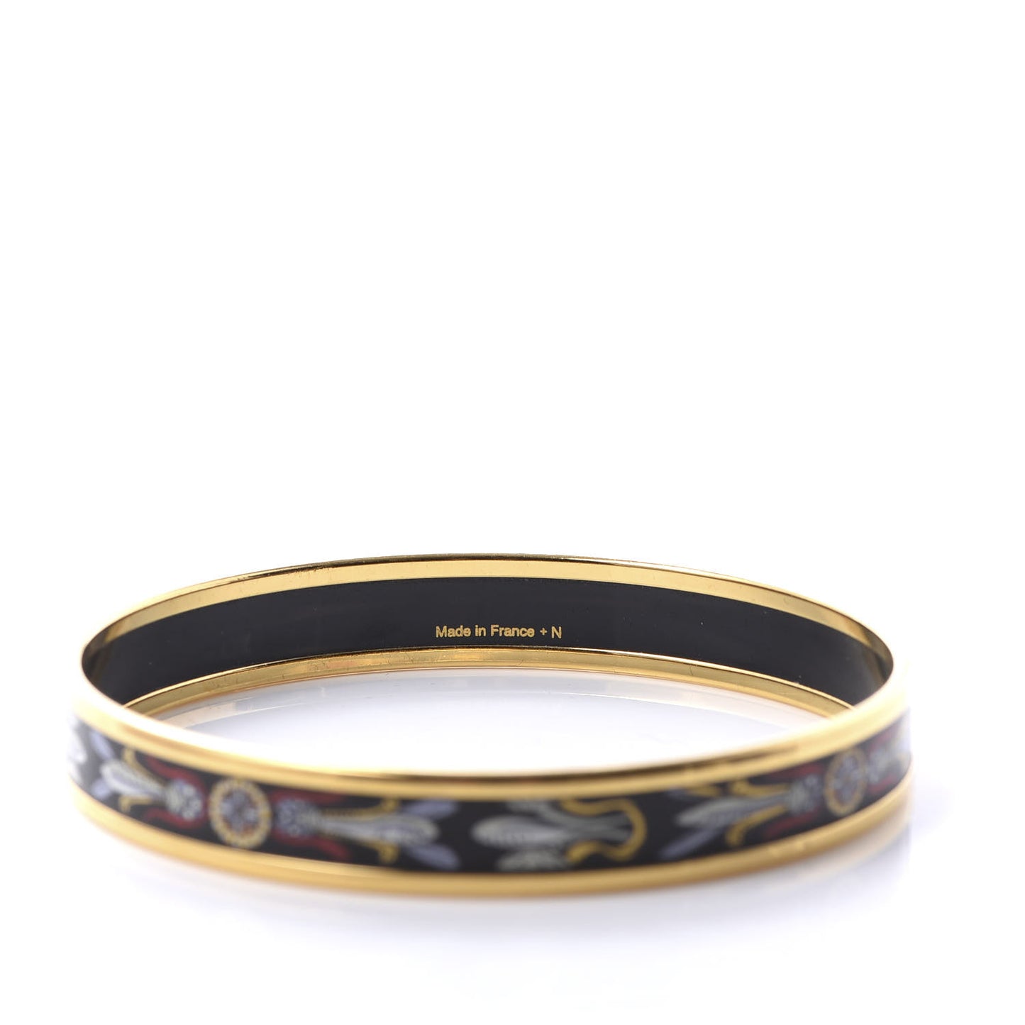 Enamel Printed Narrow Dreamcatchers Bracelet 70 Black