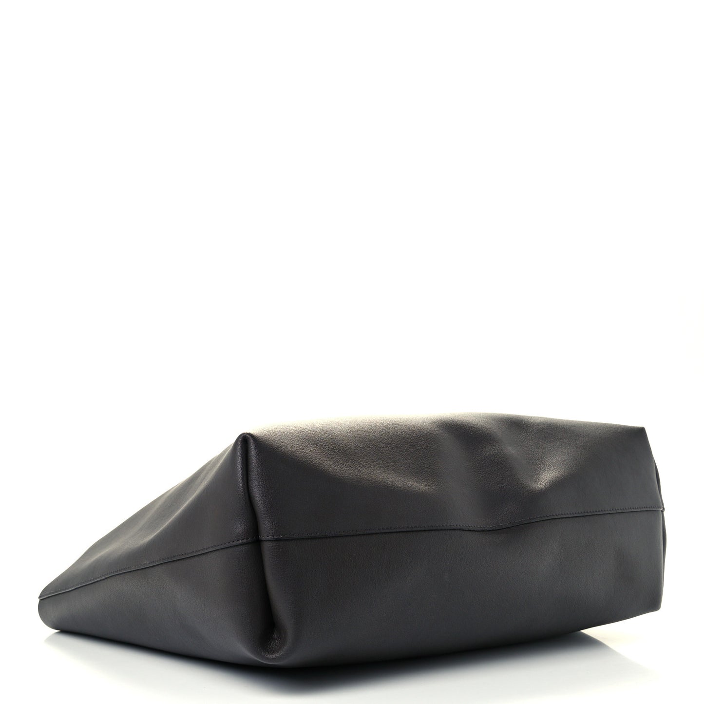 Calfskin Large Shopping Tote Coal