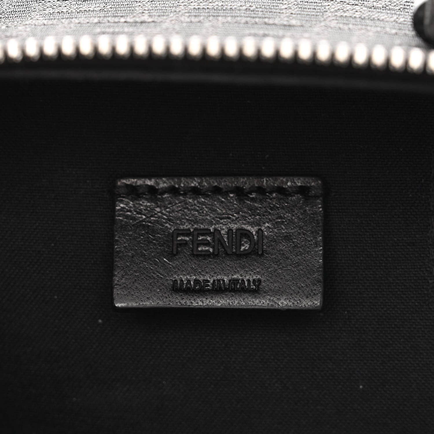Fendi Recycled Fabric Jacquard Vitello Astro Micro FF Mini Trolley Bag Asfalto Black 6 of 10