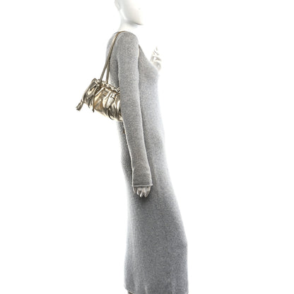 Miu Miu Metallic Nappa Mini Joie Shoulder Bag Pirite 2 of 9