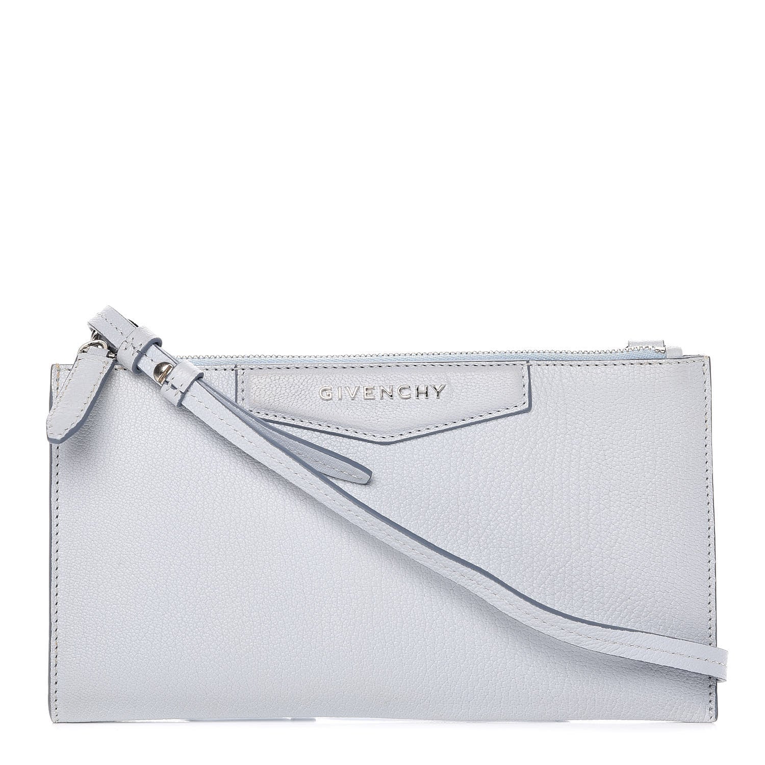 Givenchy Grained Goatskin Antigona Crossbody Baby Blue 1 of 12
