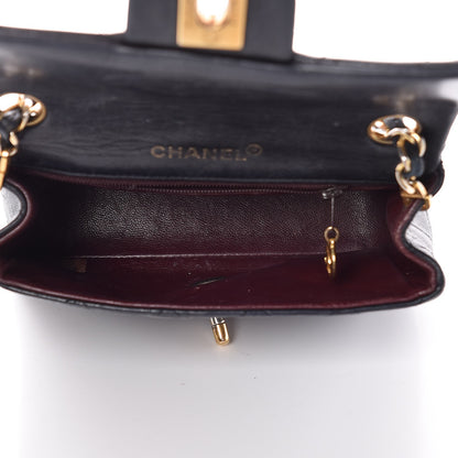 Chanel Lambskin Quilted Mini Square Flap Black 5 of 13