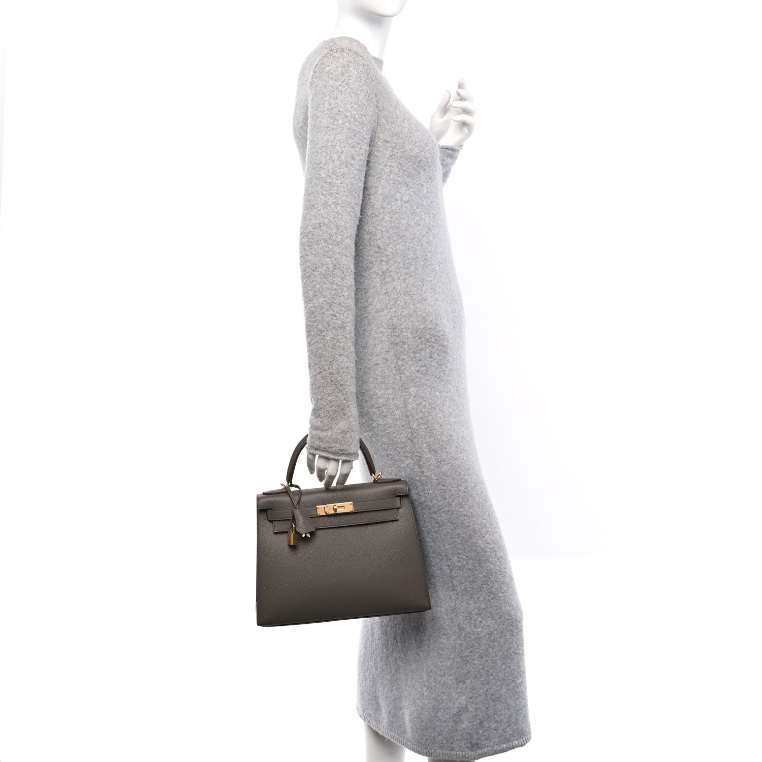 Hermes Epsom Kelly Sellier 28 Etain 2 of 14