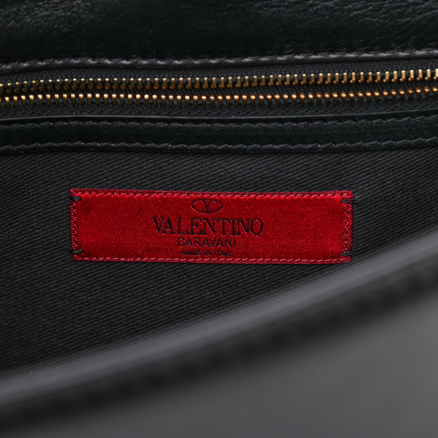 Valentino Garavani Vitello Medium Glam Lock Rockstud Flap Black 6 of 8
