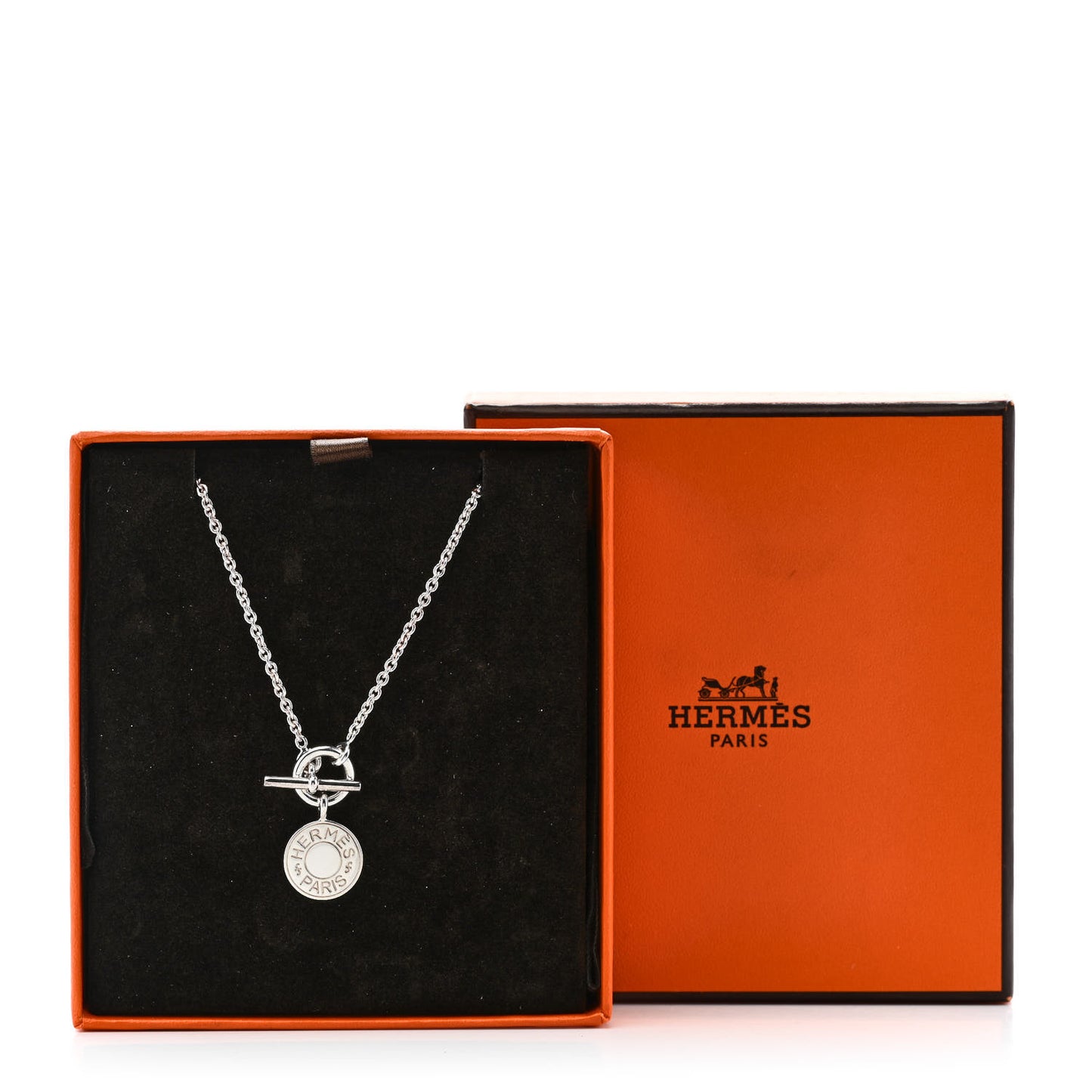 Sterling Silver Amulettes Ex-Libris Pendant Necklace