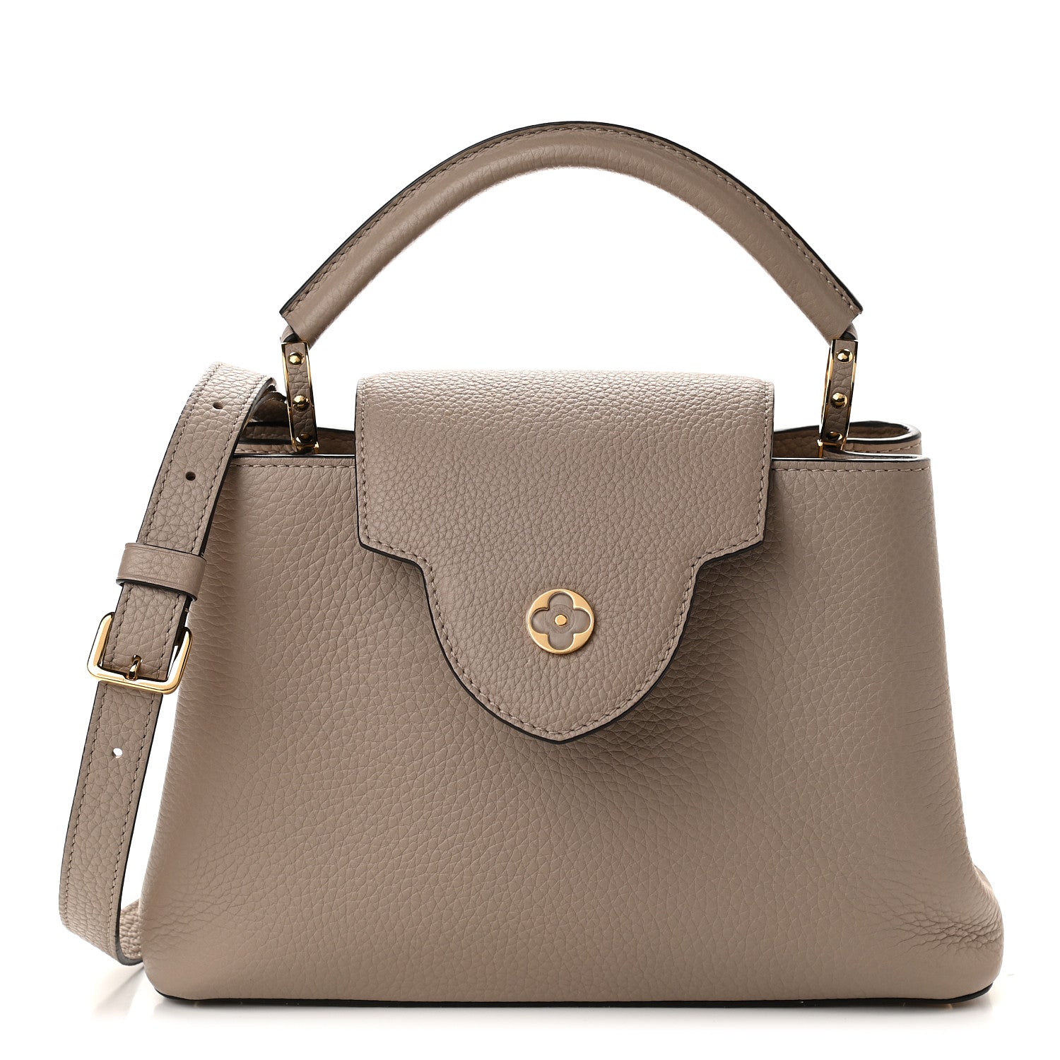 Louis Vuitton Taurillon Capucines BB Galet 1 of 9