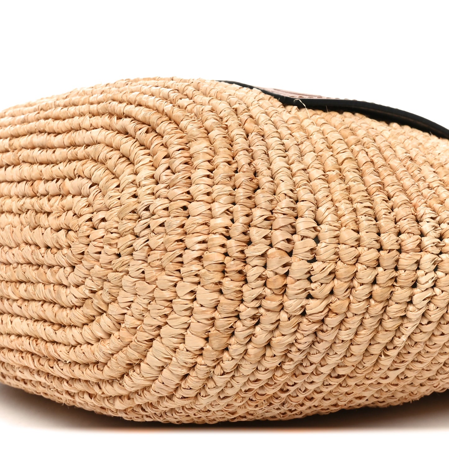 Raffia Mini Slit Tote Bag Natural Tan