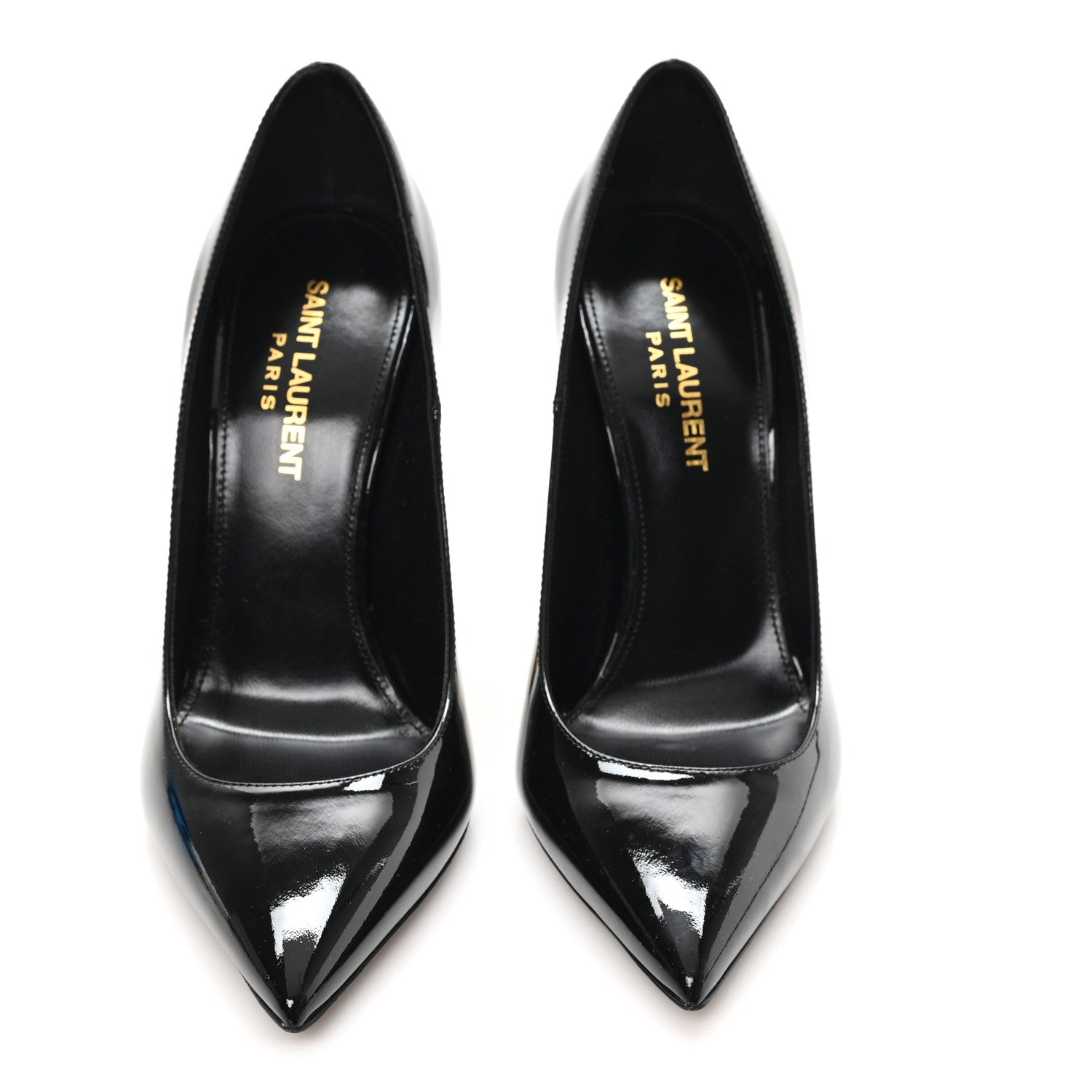 Saint Laurent Patent Opyum 110 Pumps 36.5 Black Gold 1778833