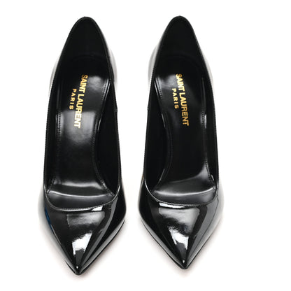 Saint Laurent Patent Opyum 110 Pumps 36.5 Black Gold 3 of 9