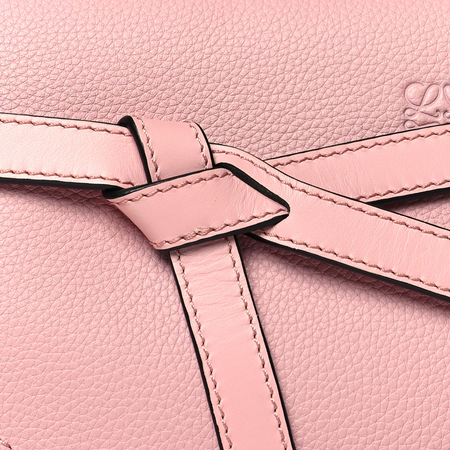 Loewe Grained Calfskin Mini Gate Crossbody Bag Pastel Pink 6 of 8