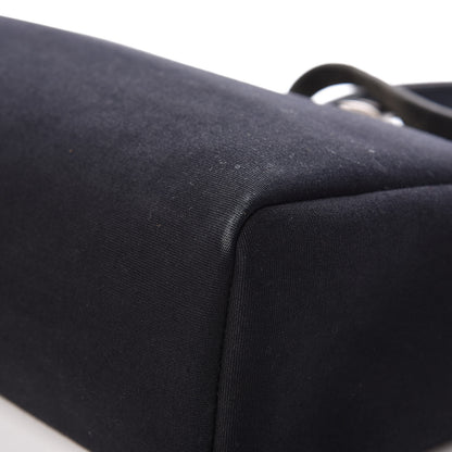 Hermes Toile Vache Calfskin Herbag 30 PM Black Natural 15 of 29