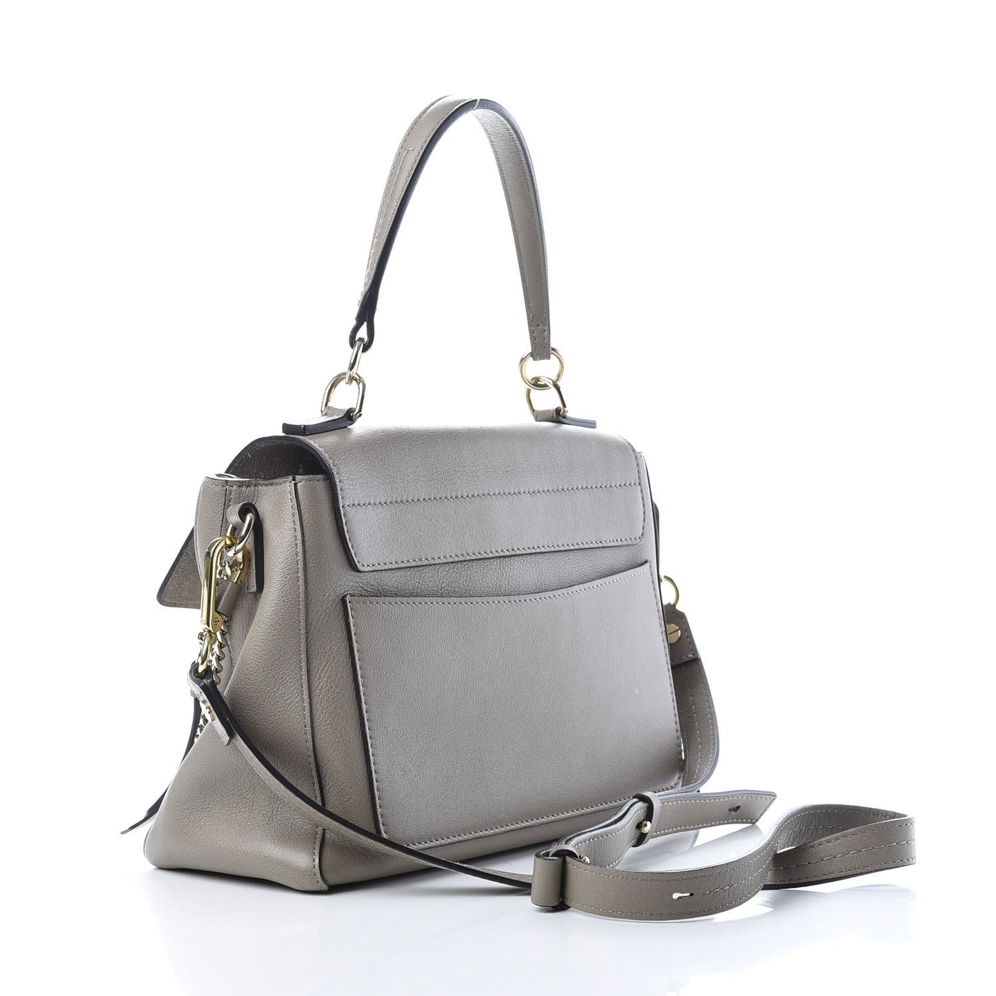 Calfskin Small Faye Day Shoulder Bag Motty Grey