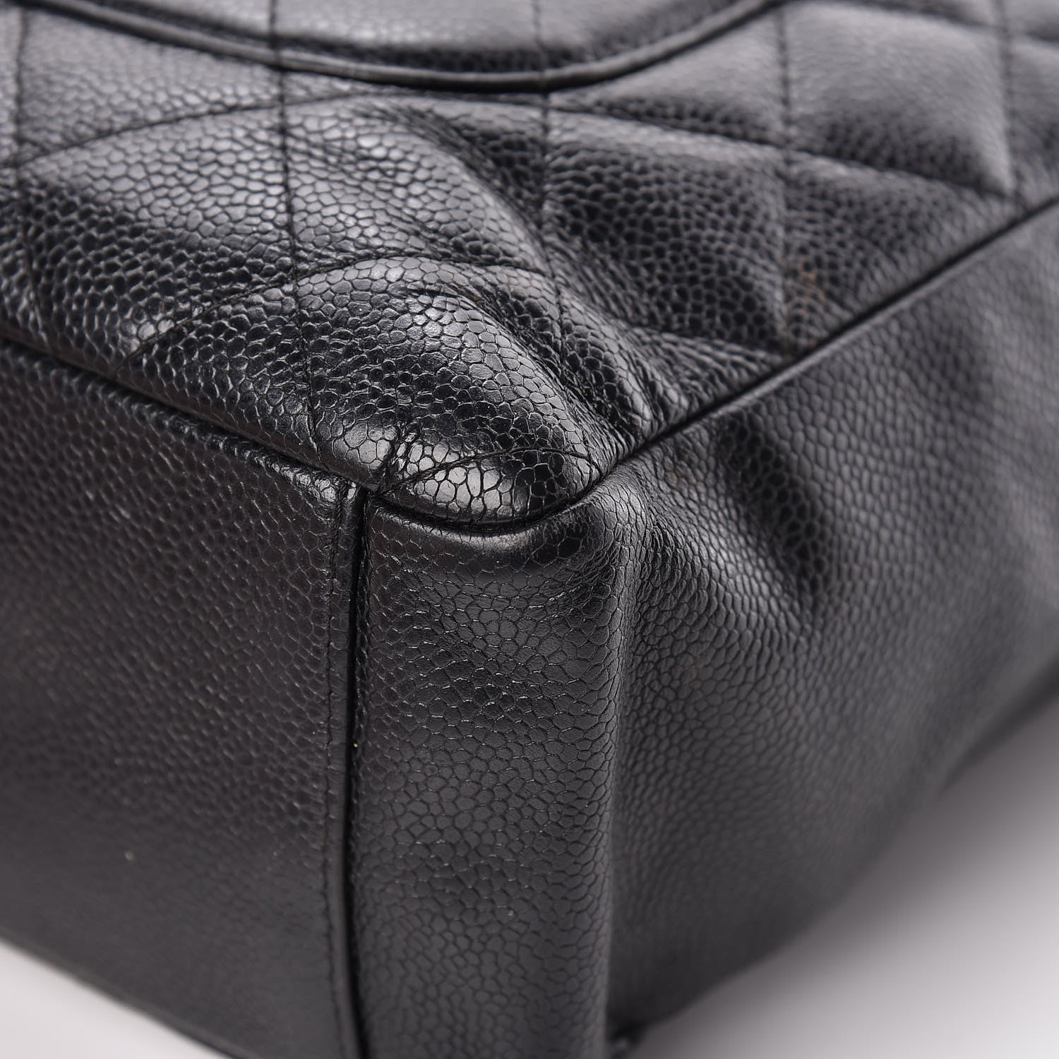 Chanel Caviar Quilted Petit Shopping Tote PST Black 12 of 14