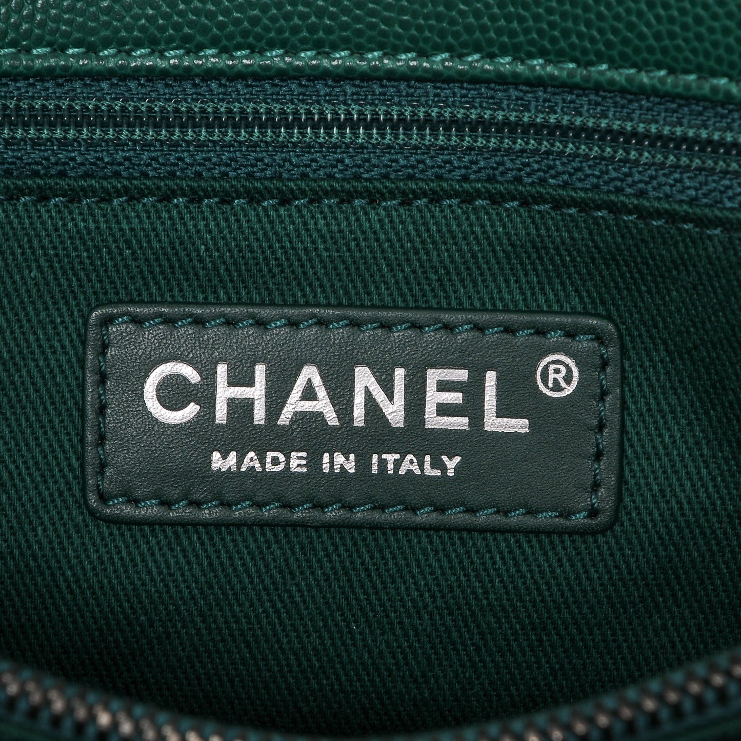 Caviar Quilted Medium Coco Handle Flap Green