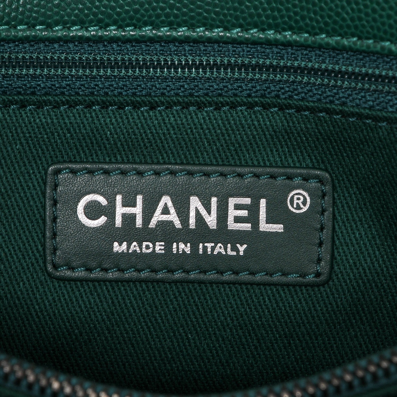 Chanel Caviar Quilted Medium Coco Handle Flap Green 6 of 7