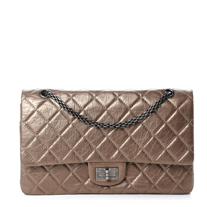 Chanel Metallic Aged Calfskin Quilted 2.55 Reissue 227 Flap Dark Gold 1 of 10