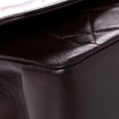 Chanel Lambskin Quilted Medium Single Flap Burgundy 7 of 16
