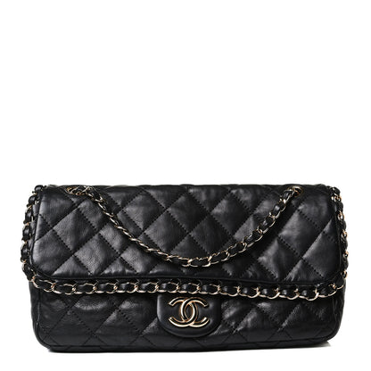 Chanel Calfskin Quilted Medium Chain Me Flap Black 1 of 16