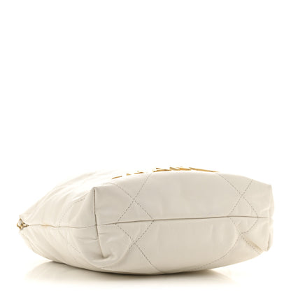 Chanel Shiny Calfskin Quilted Mini Chanel 22 White 4 of 11