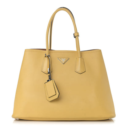 Prada City Calf Double Bag Ginestra 1 of 16
