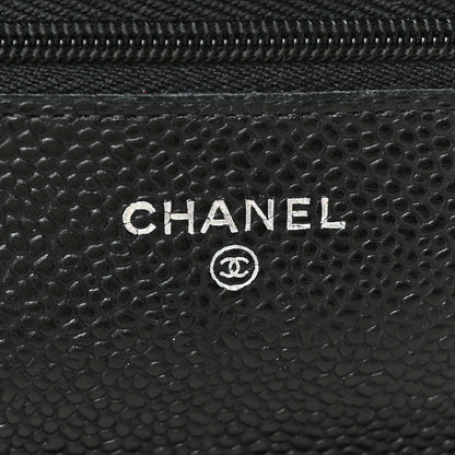 Chanel Caviar Quilted Wallet on Chain WOC Black 6 of 9