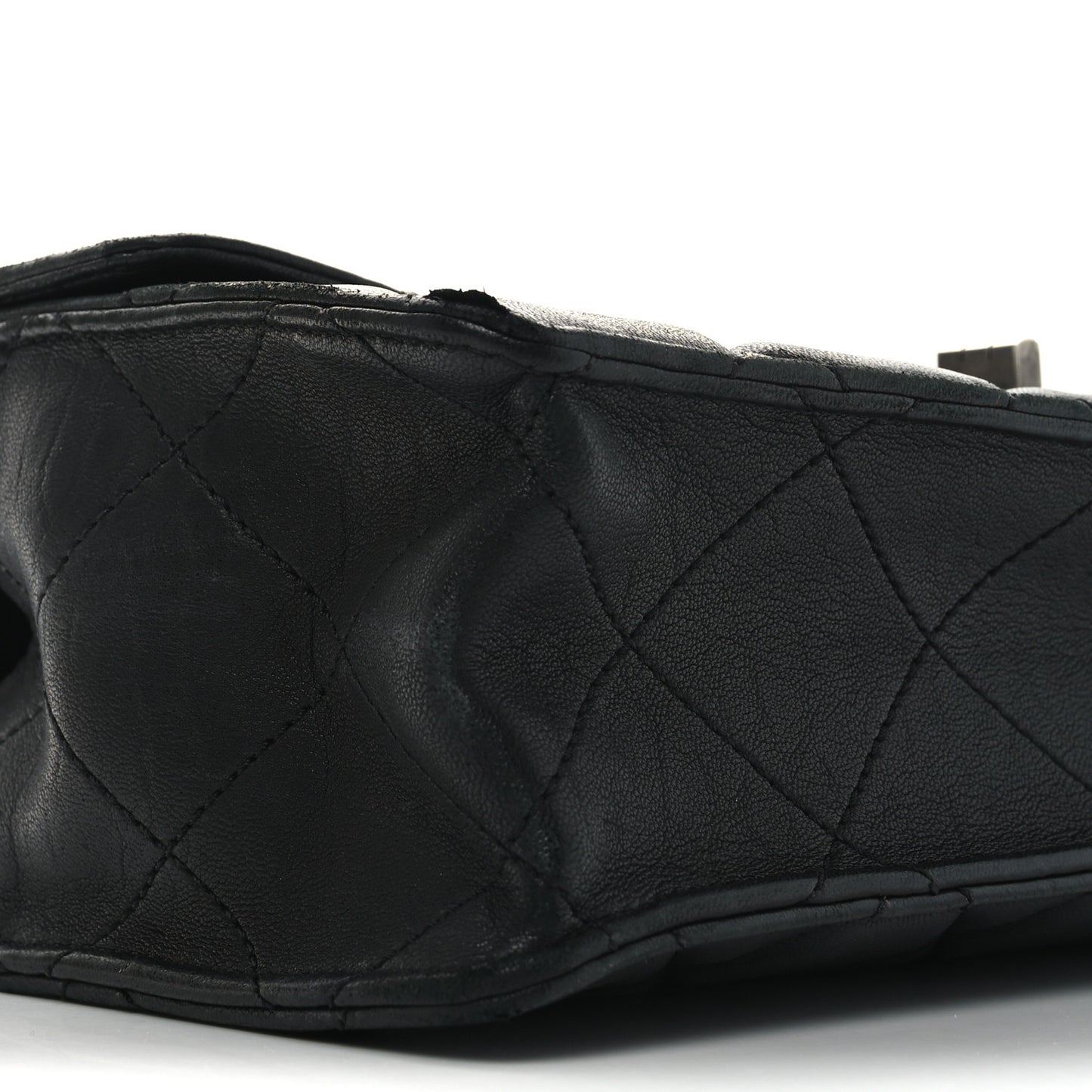Washed Lambskin Jumbo Take Away Flap Black
