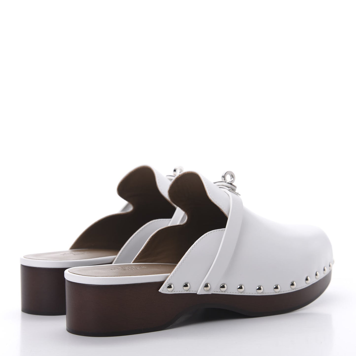 Calfskin Carlotta Mules 40 White