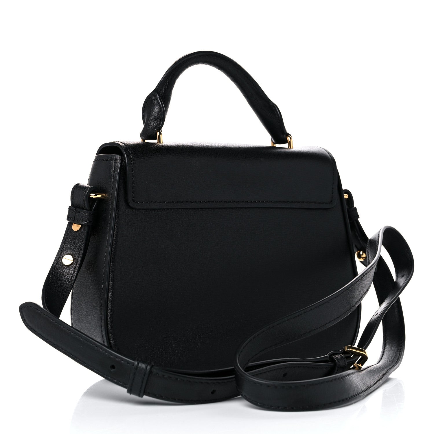 Marc Jacobs Calfskin Rider Top Handle Black 3 of 10
