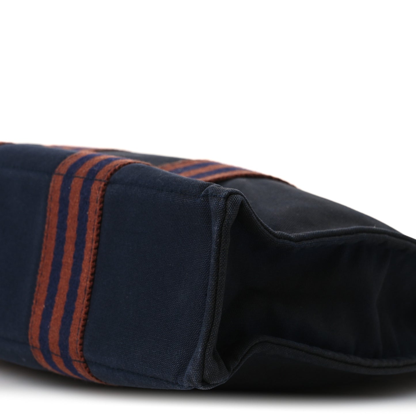 Canvas Tout Fourre PM Navy Brown