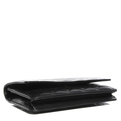 Chanel Lambskin Quilted Wallet On Chain WOC Black 8 of 8