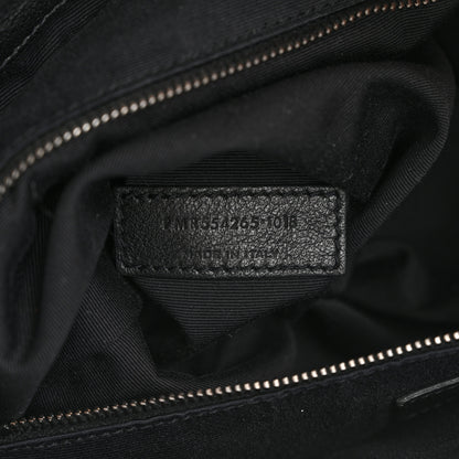 Saint Laurent Pebbled Lambskin Chevron Monogram Large Nolita Black 5 of 11
