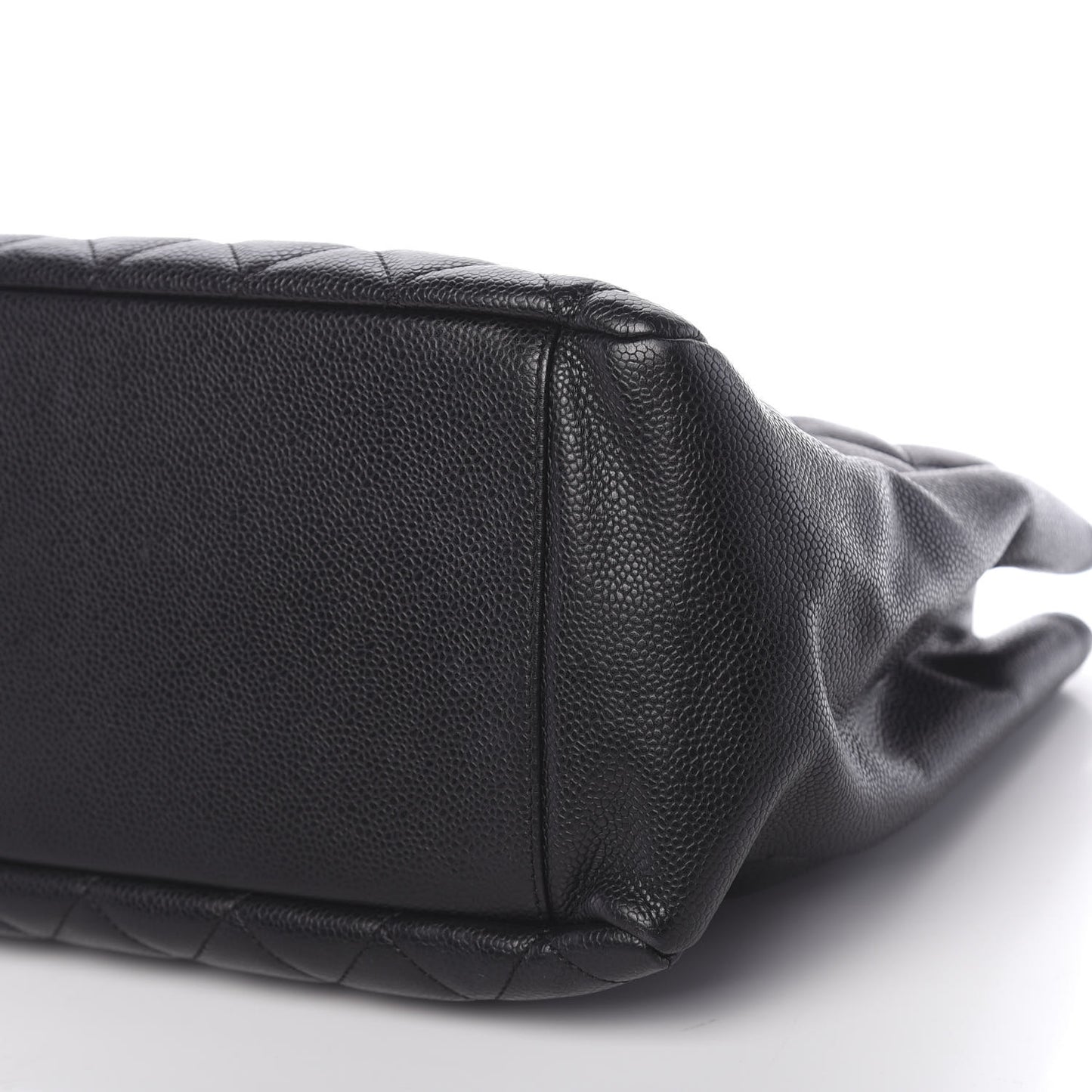 Caviar Quilted Grand Shopping Tote GST Black