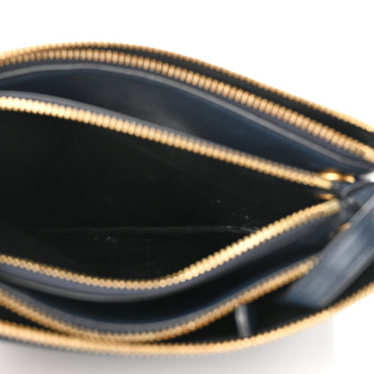 Celine Lambskin Small Trio Crossbody Bag Black 6 of 10