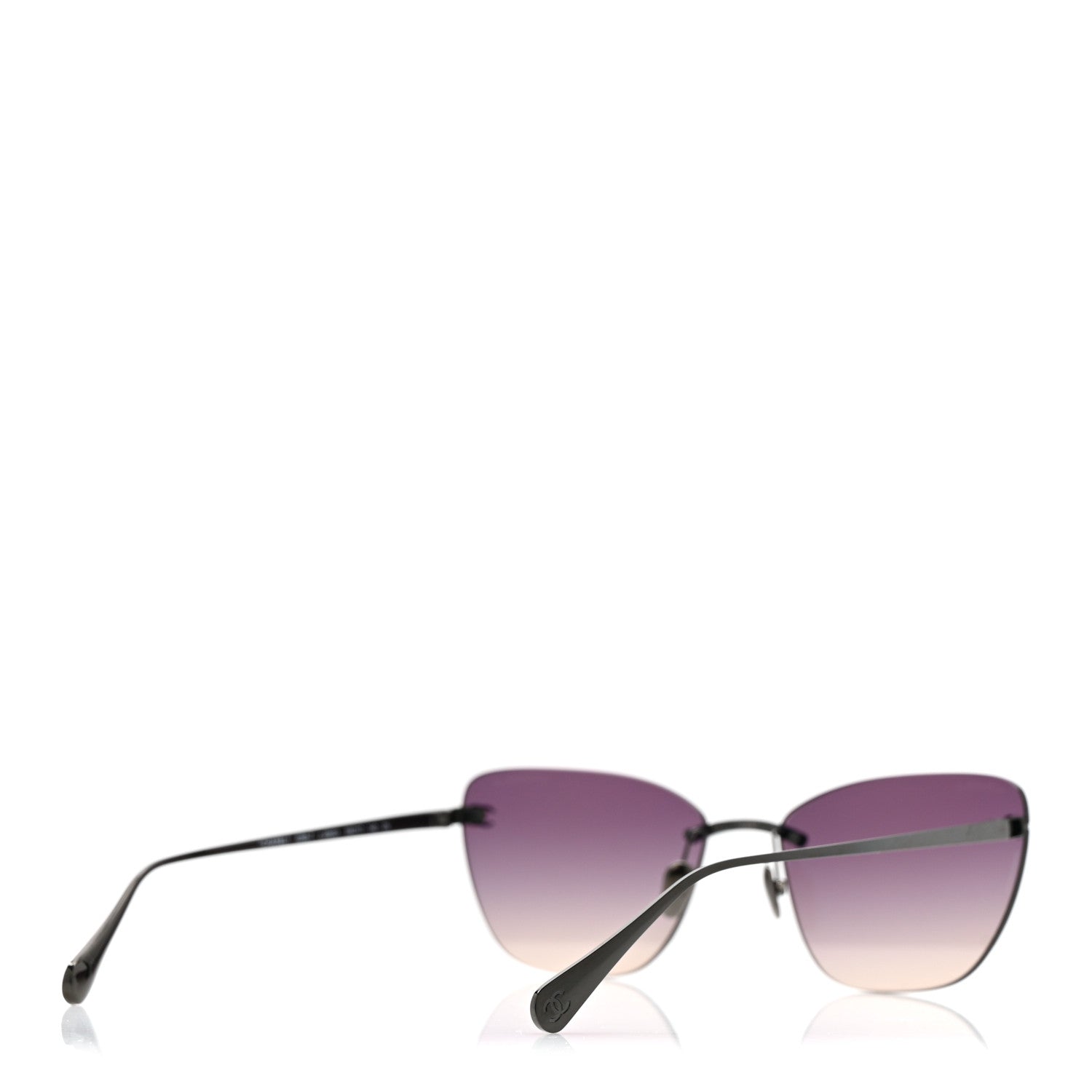 Chanel Titanium Cat Eye CC Sunglasses 4286-T Black 1840642