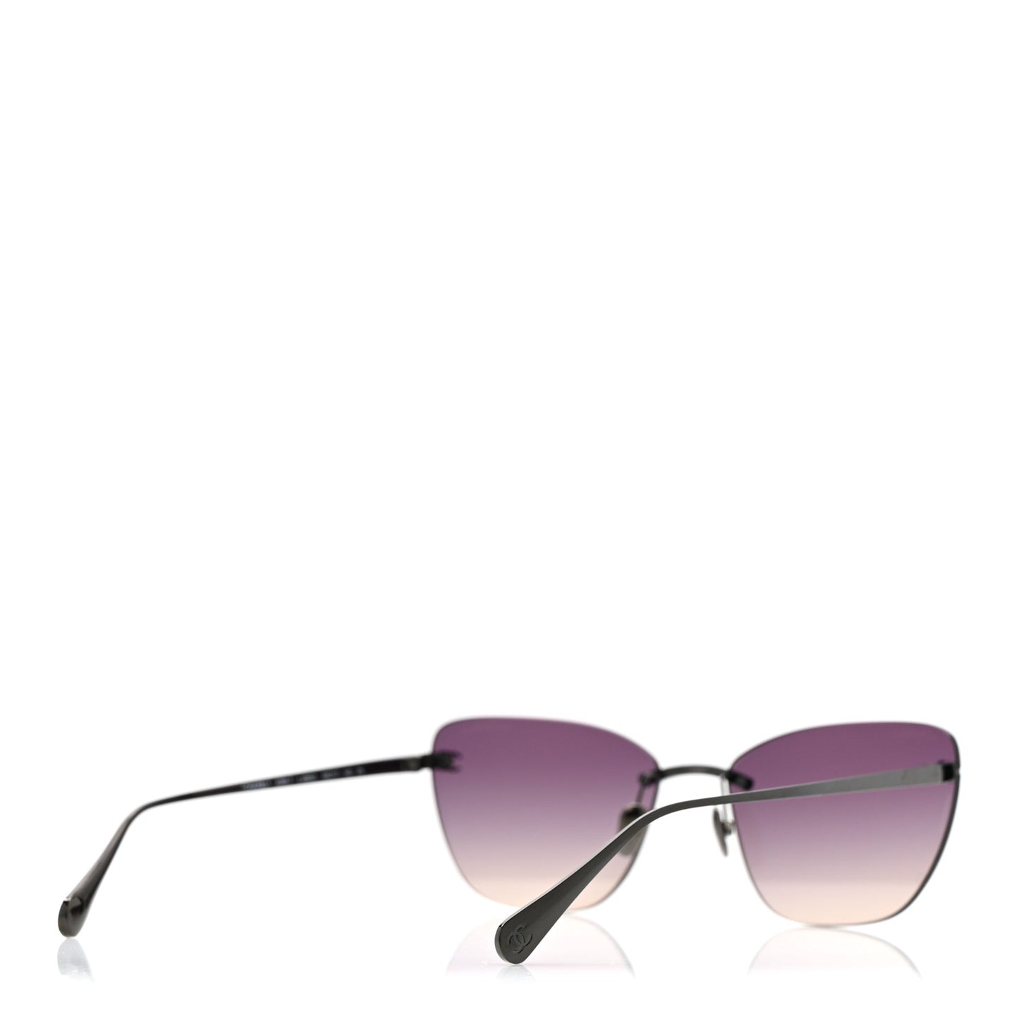 Titanium Cat Eye CC Sunglasses 4286-T Black