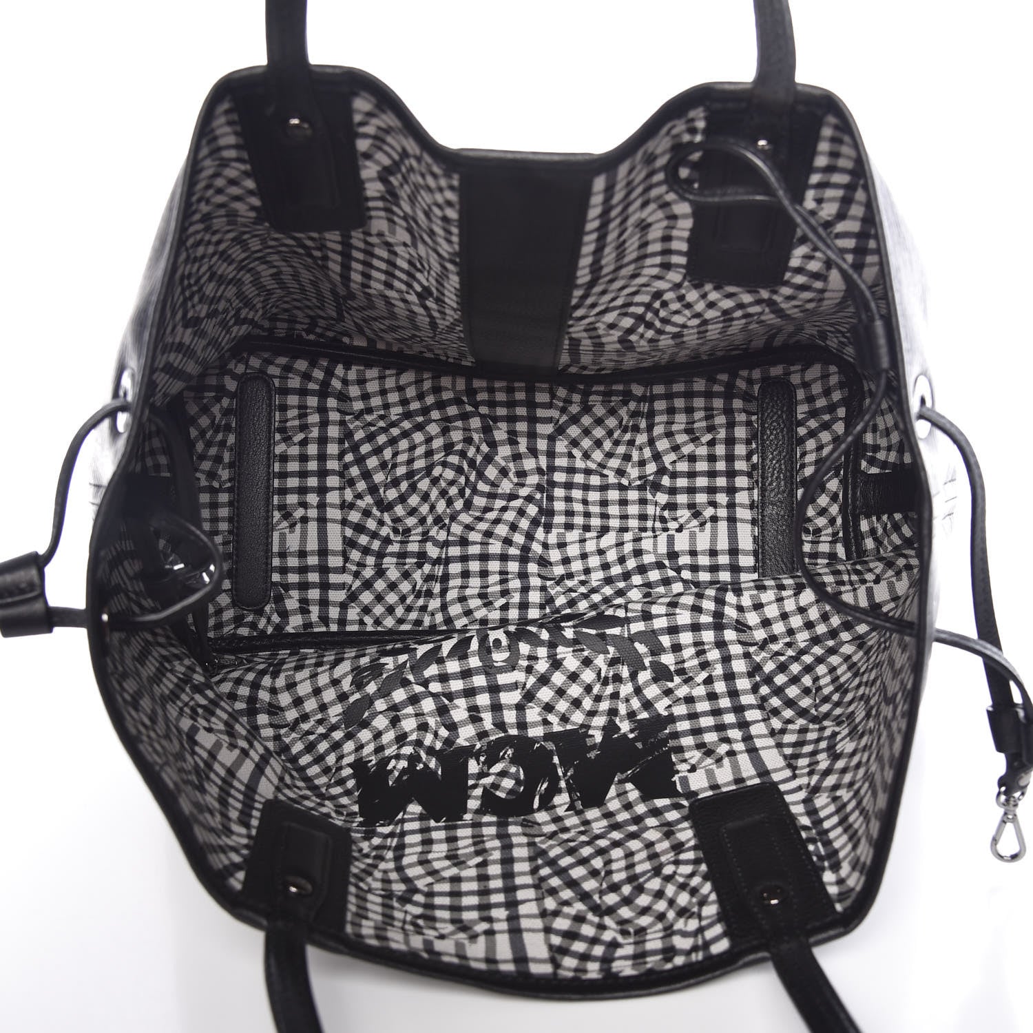 MCM Visetos Medium Liz Reversible Shopper Tote Black 9 of 14