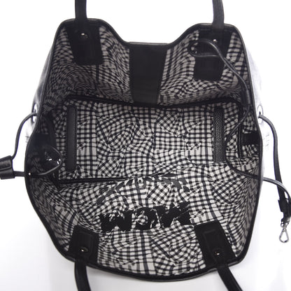 MCM Visetos Medium Liz Reversible Shopper Tote Black 9 of 14