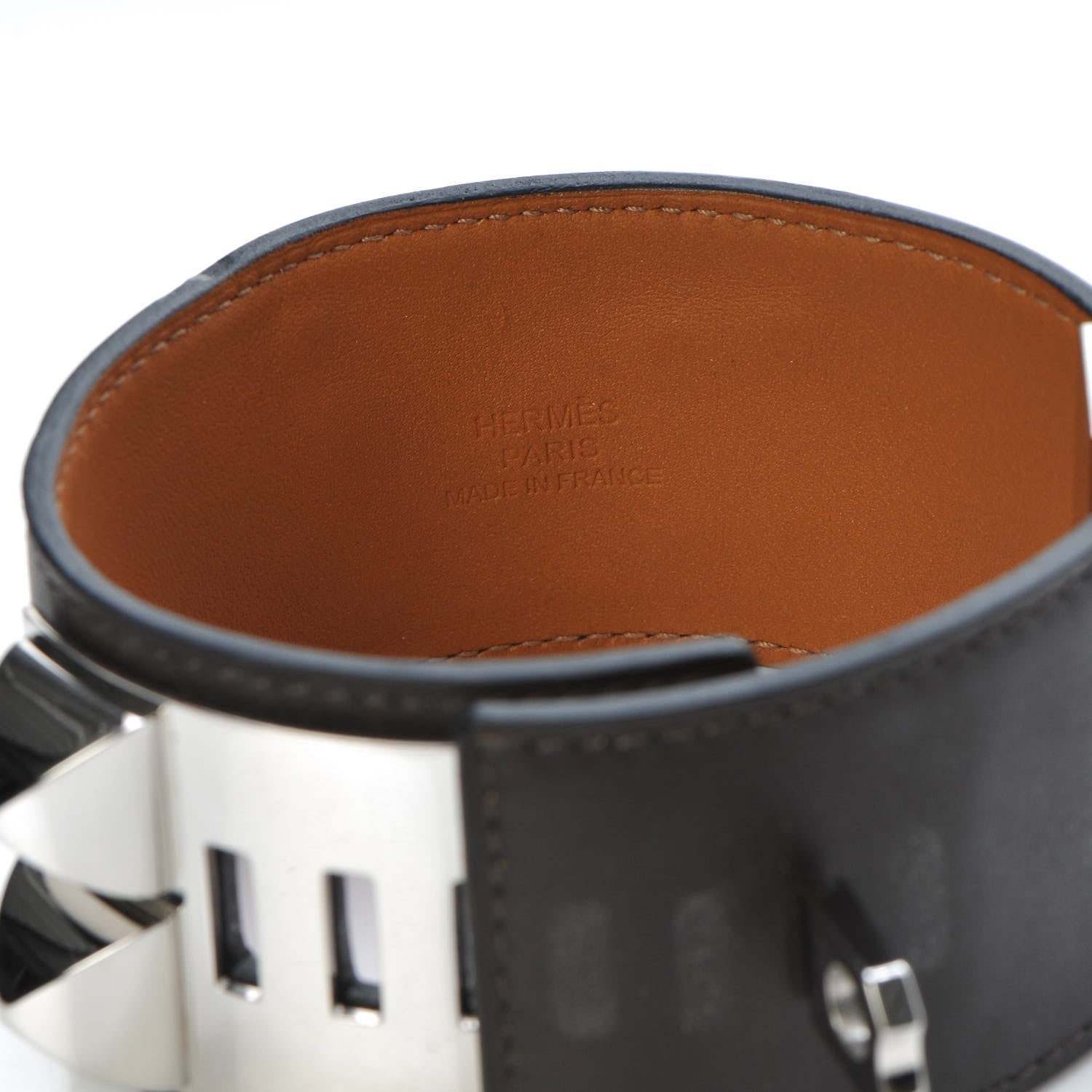Hermes Chamonix Collier De Chien CDC Bracelet L Chocolate 5 of 7