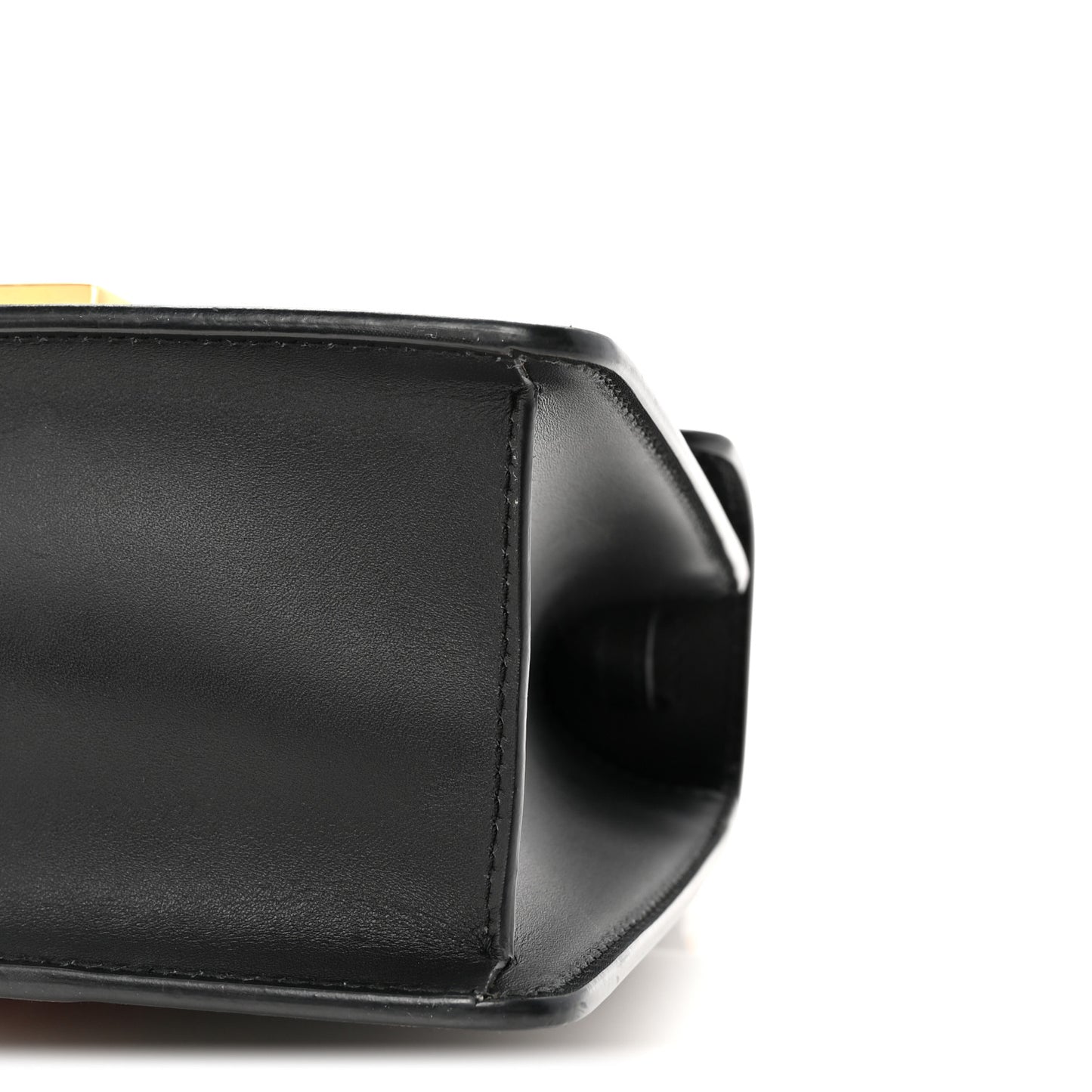 Calfskin Mini Sylvie Top Handle Bag Black