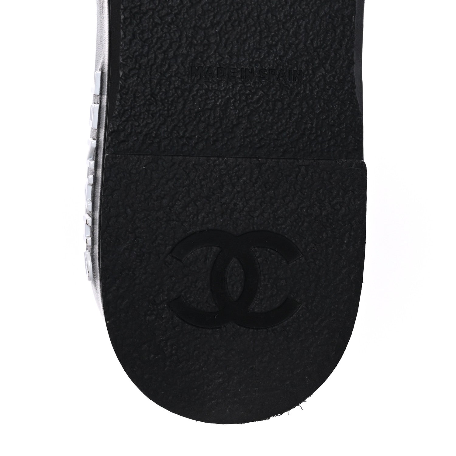 Chanel Lambskin Quilted CC Espadrille Slip On Sandals 40 Black 9 of 9