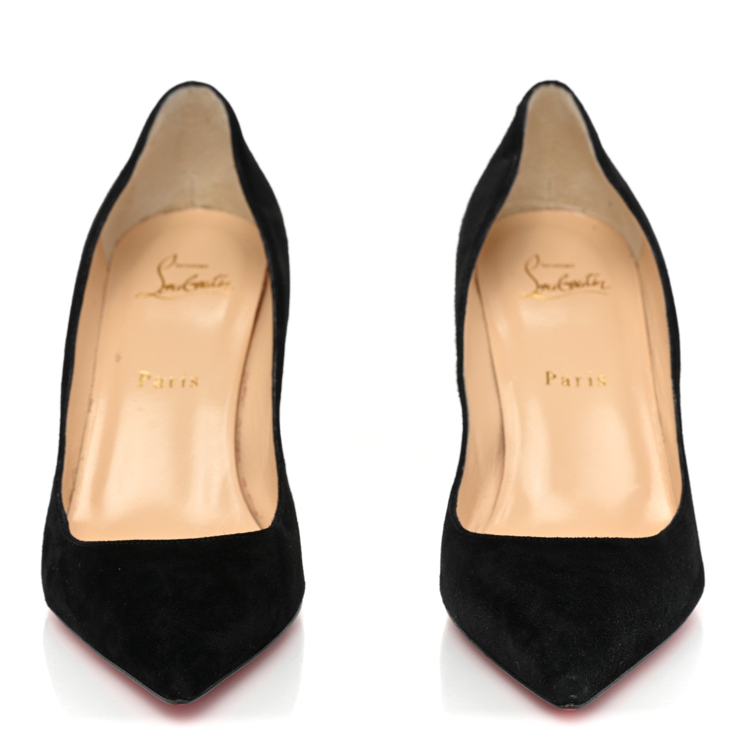 Christian Louboutin Suede Pailette Pigalle Follies 85 Pumps 38.5 Black 2 of 11
