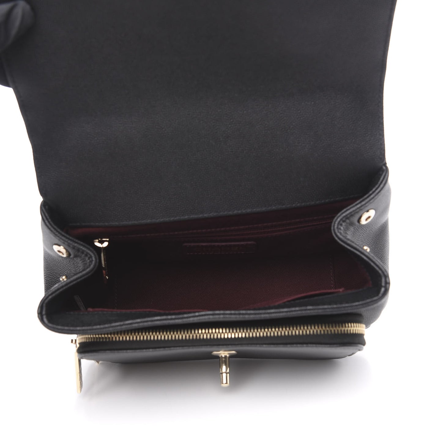 Caviar Quilted Medium Business Affinity Flap Black