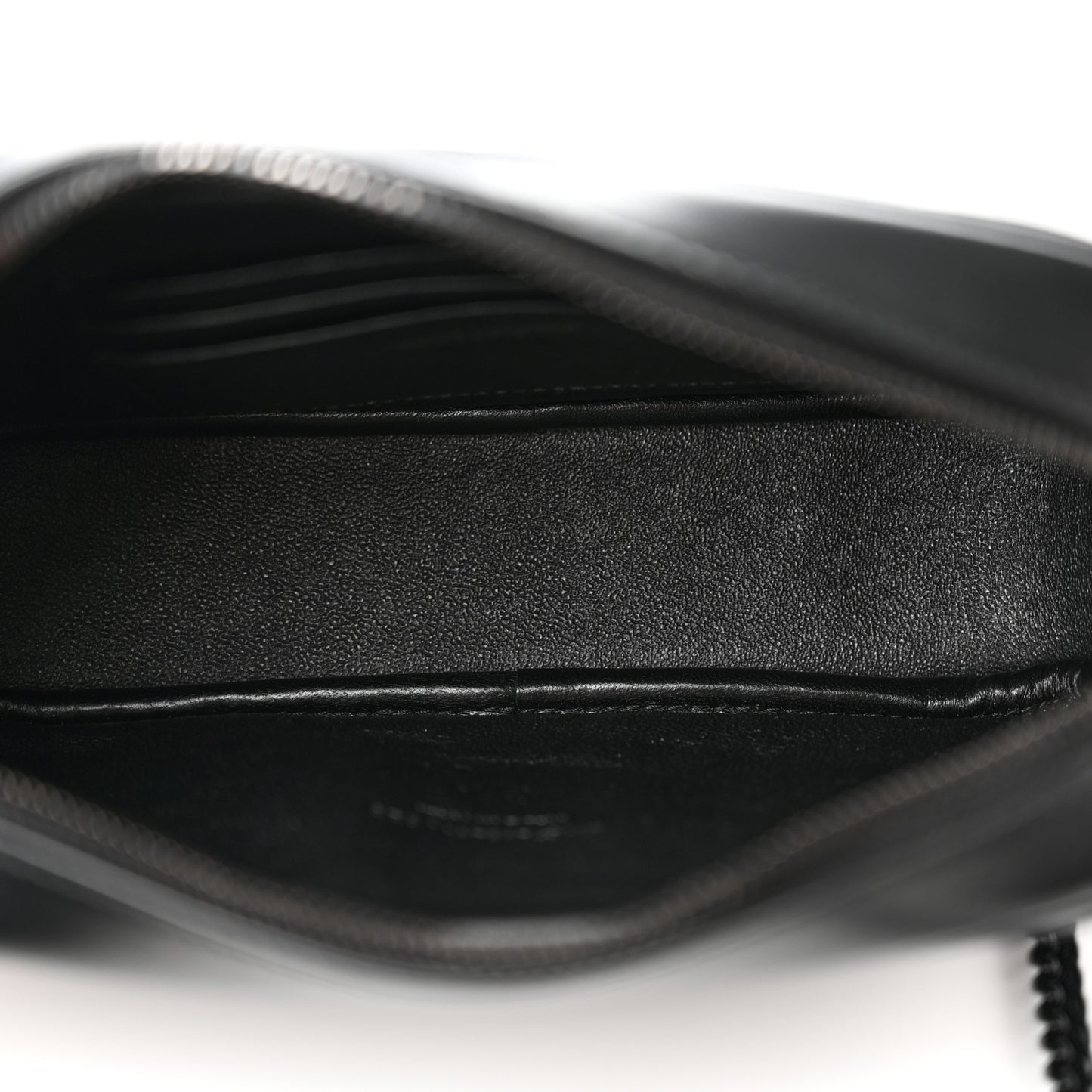 Calfskin Matelasse Monochrome Monogram Mini Lou Camera Bag Black