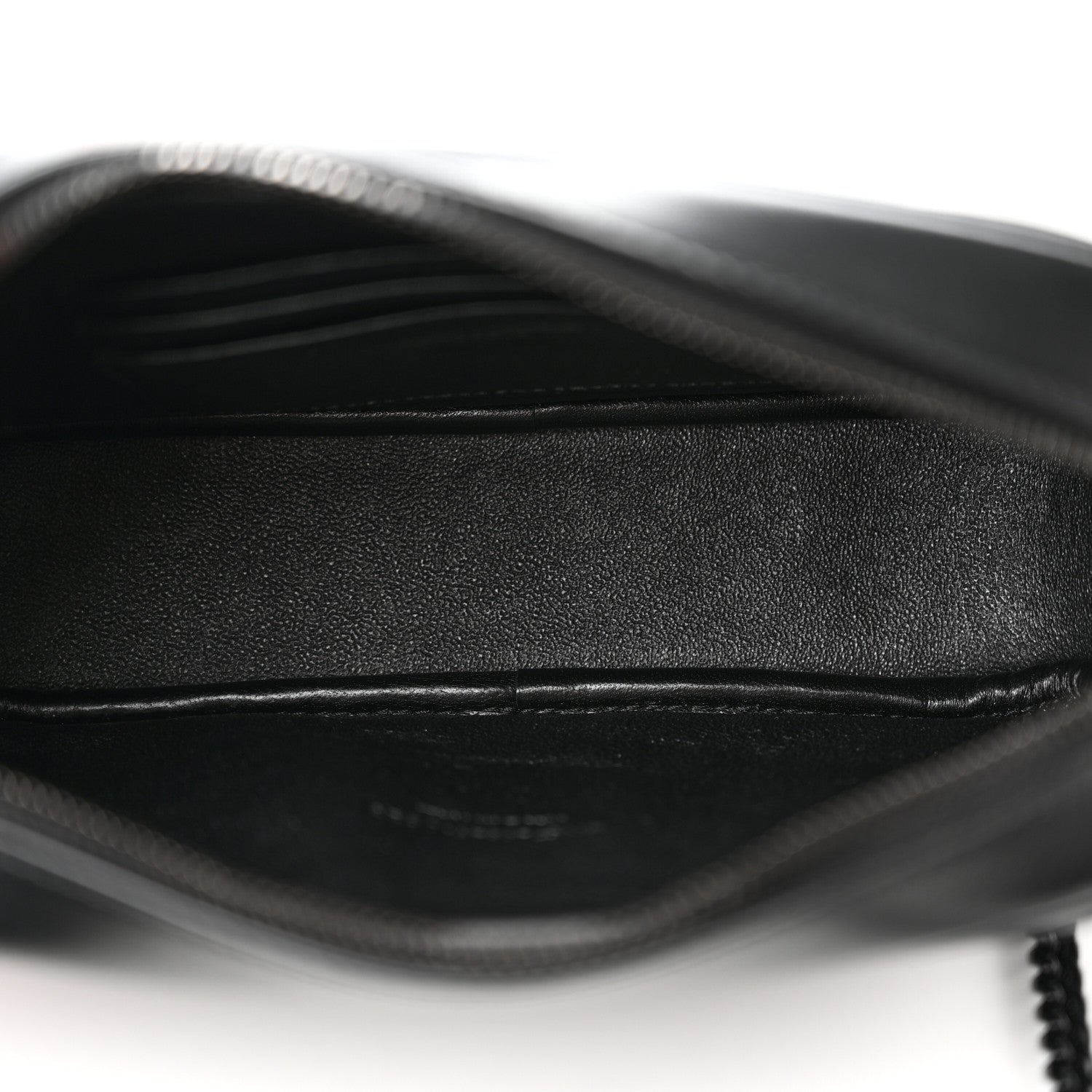 Saint Laurent Calfskin Matelasse Monochrome Monogram Mini Lou Camera Bag Black 4 of 10