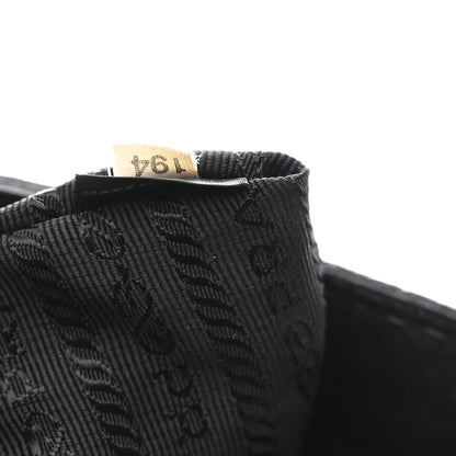 Prada Vitello Shine Shopping Satchel Dark Green 8 of 13