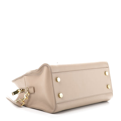 Saint Laurent Calfskin Monogram Baby Light Brown 4 of 14