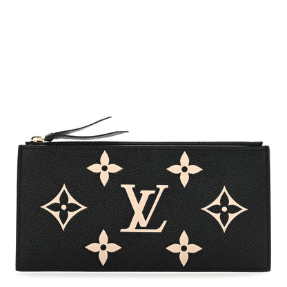 Louis Vuitton Empreinte Monogram Giant Crafty Pochette Felicie Zippered Insert Black 1 of 6